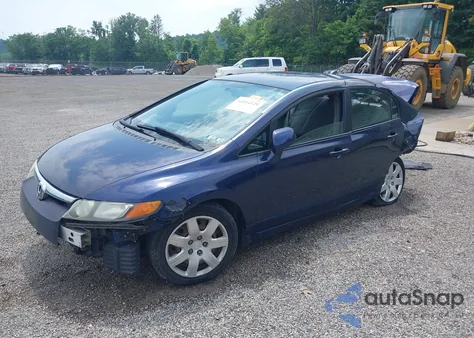 2007 Honda Civic Lx из США, поврежденный, VIN 1HGFA16577L126706